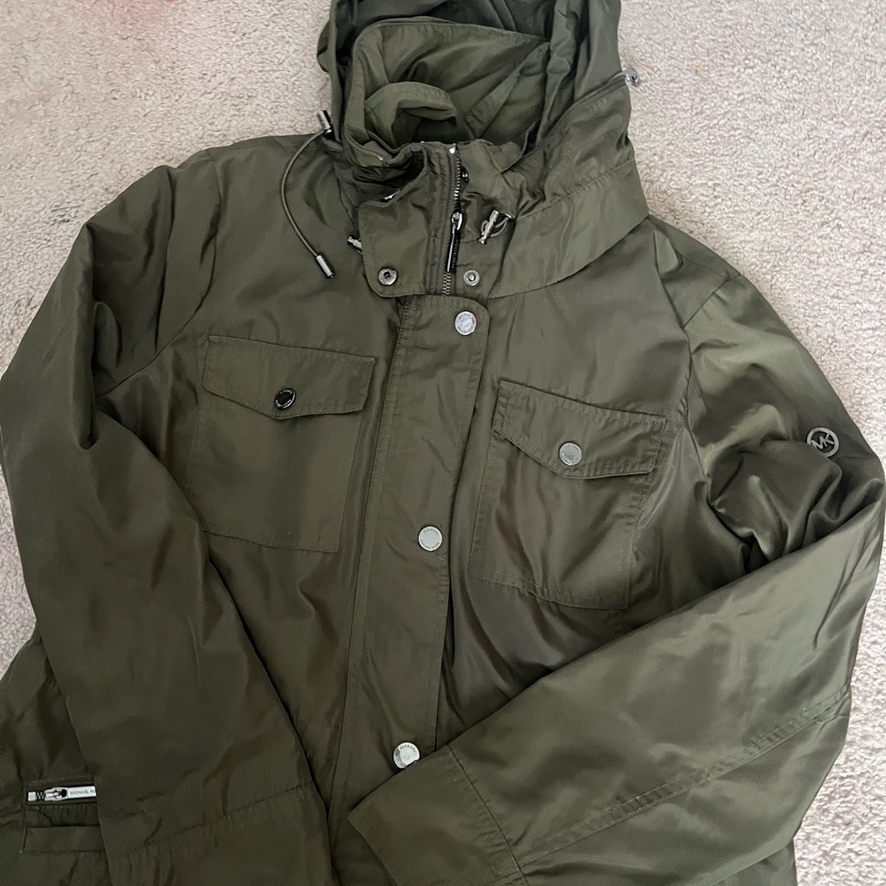 Women’s  Olive Green Hooded Jacket